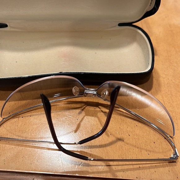 Chanel Vintage wire rimmed cat eyes clear glasses Never worn , left in case - Picture 3 of 16